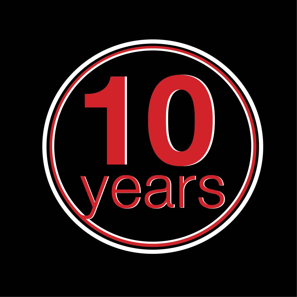 10 Year Anniversary logo